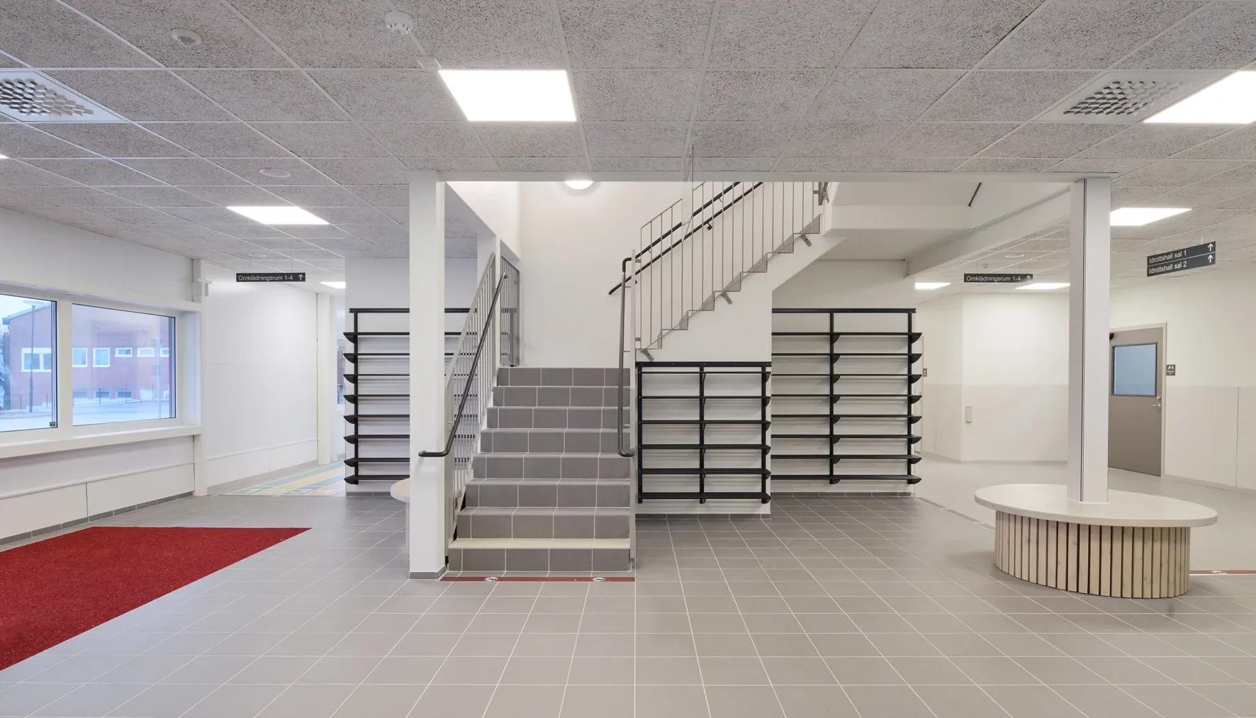 Entréhall i nya Fuxernahallen