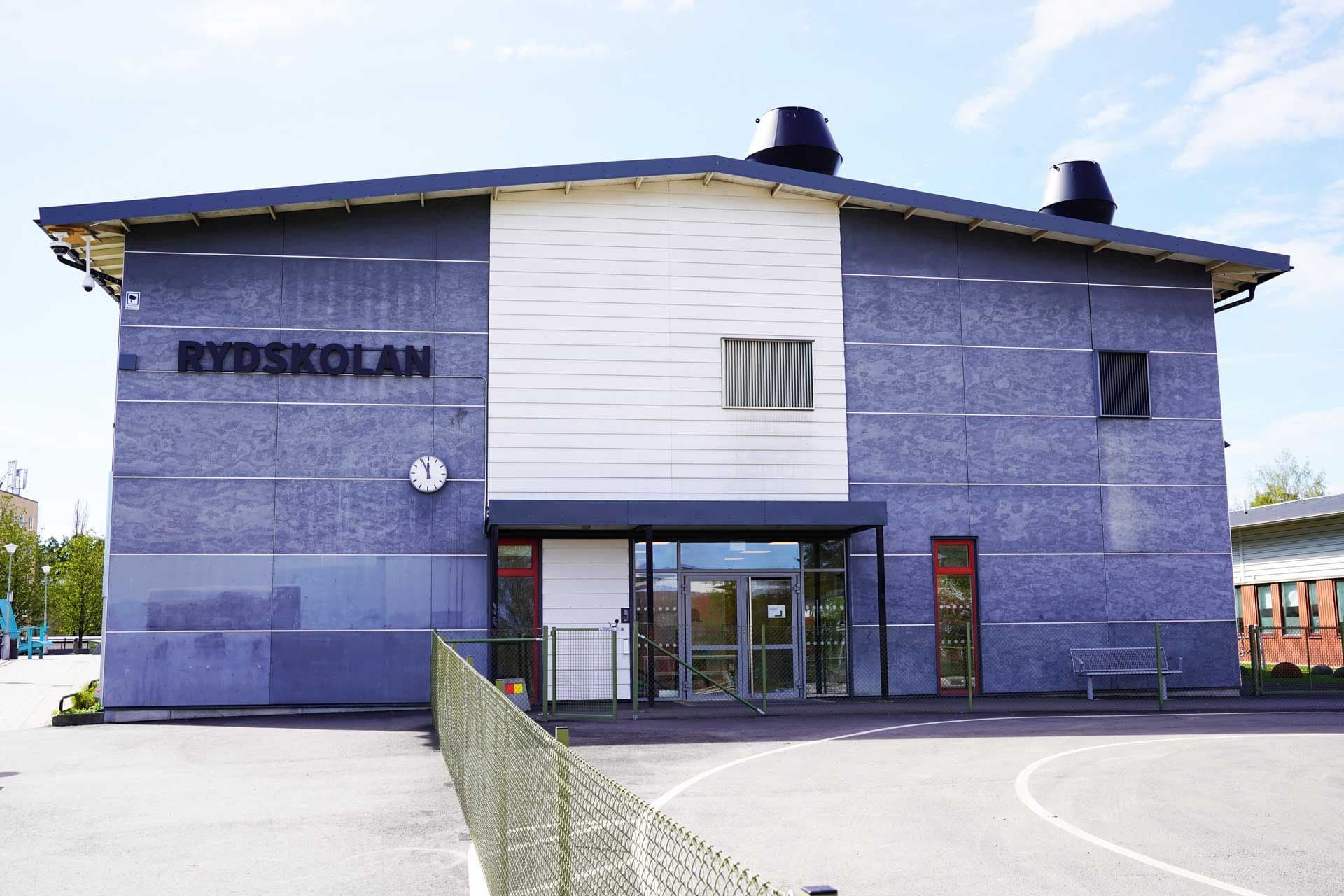 Huvudentré på Rydskolan