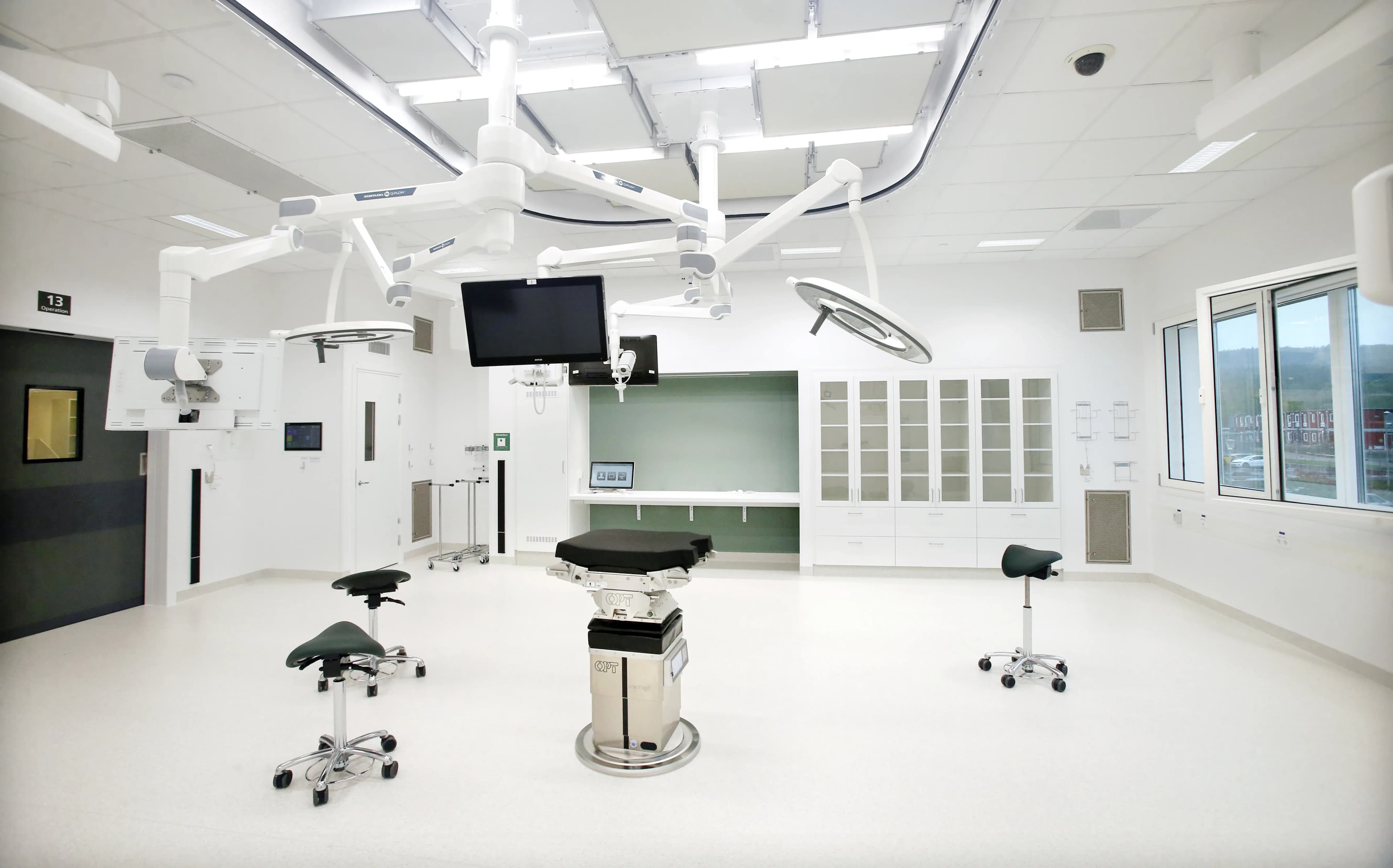 Vårdrum med teknologisk utrustning