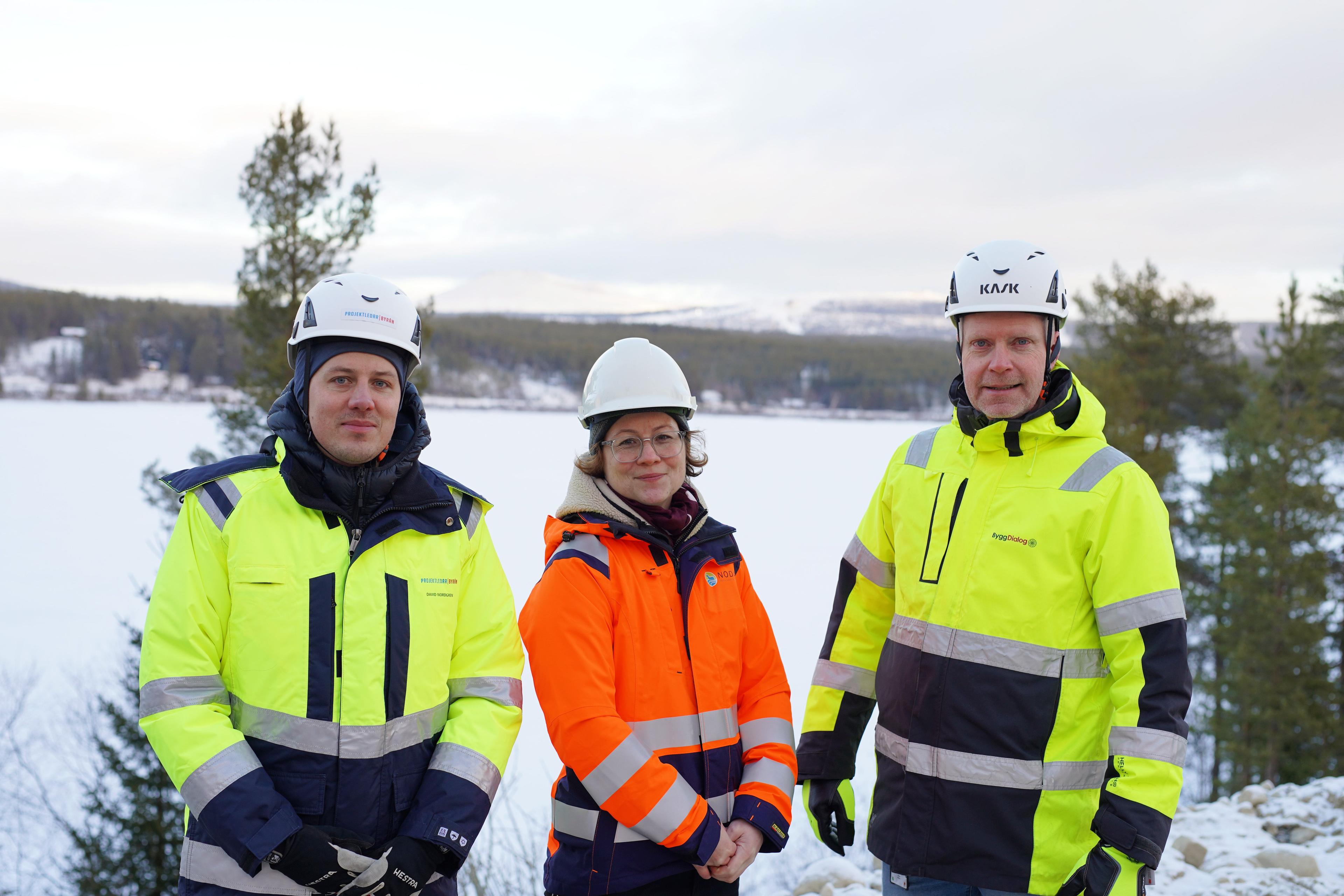 Spadtag för projektet Idre avloppsreningsverk